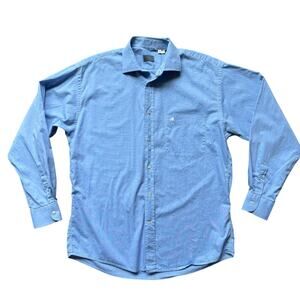 Kenzo Homme Blue Cotton Button Down Shirt Men’s 40 M/L